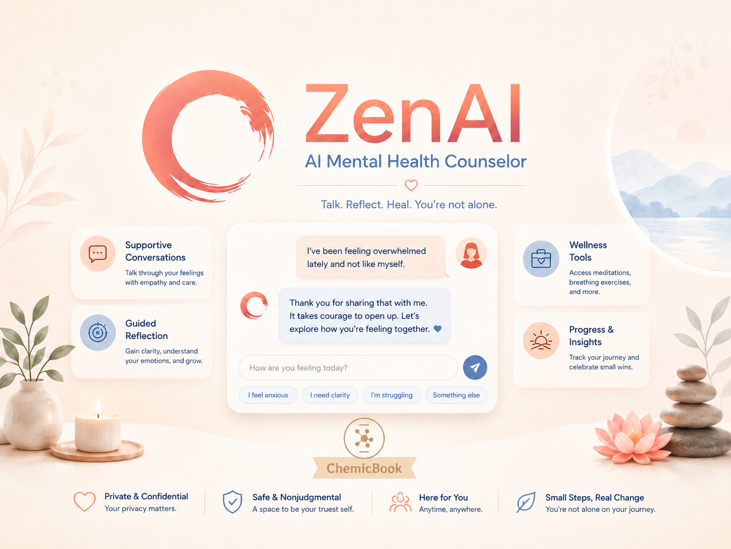 ZenAI welcome screen artwork